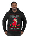 Borracho Pero Buen Muchacho Drunk But a Good Boy Funny Ugly Christmas Sweater Premium Graphic Hoodie Sweatshirt
