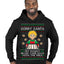 Sorry Santa Dad Never Came Back With Milk, Funny Viral Daddy Left Sad Kid Meme Ugly Christmas Sweater Premium Graphic Hoodie Sweatshirt