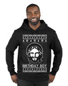 Birthday Boy Jesus Christ Ugly Christmas Sweater Premium Graphic Hoodie Sweatshirt