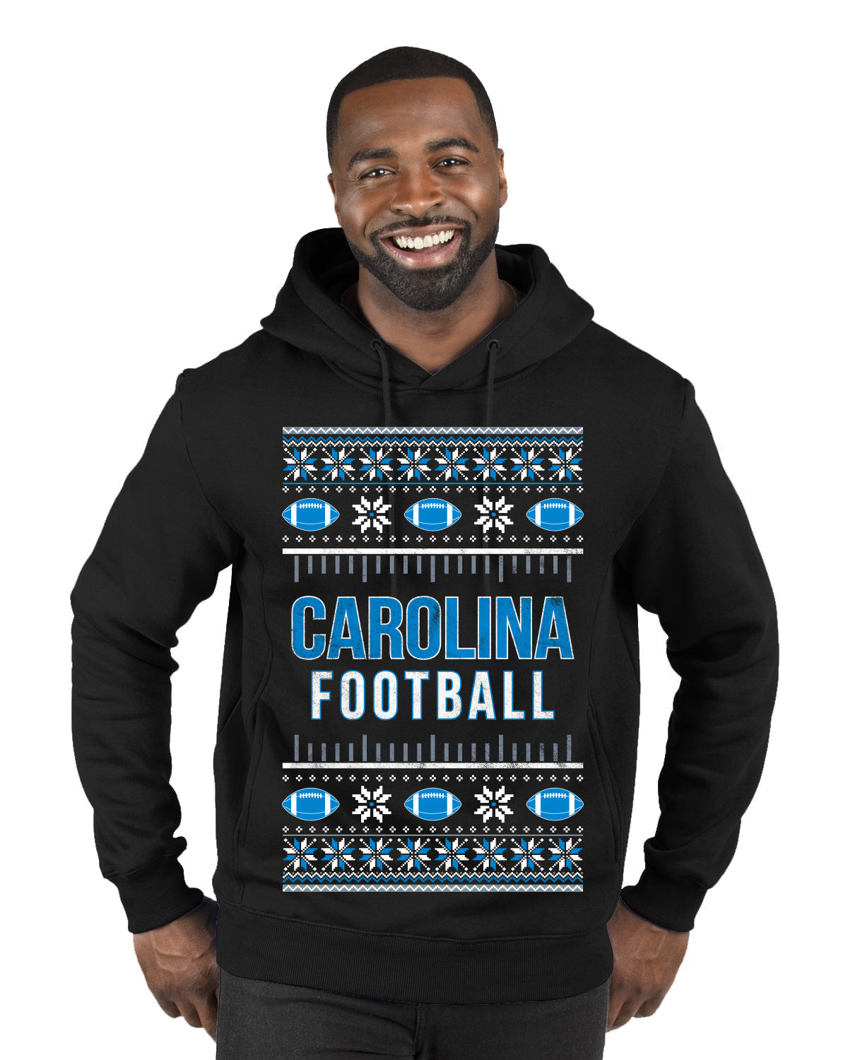 City of Carolina CAR American Football Fantasy Fan Ugly Christmas Sweater Unisex Crewneck Sweatshirt