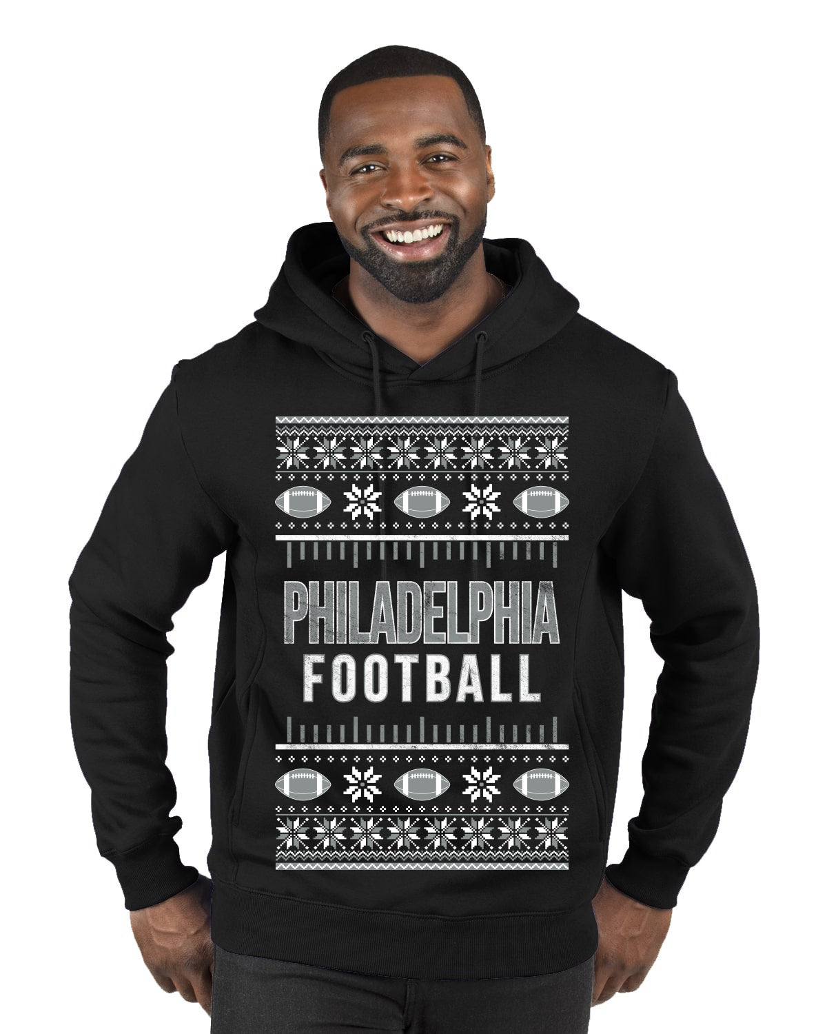 City of Philadelphia PHI American Football Fantasy Fan Ugly Christmas Sweater Unisex Crewneck Sweatshirt