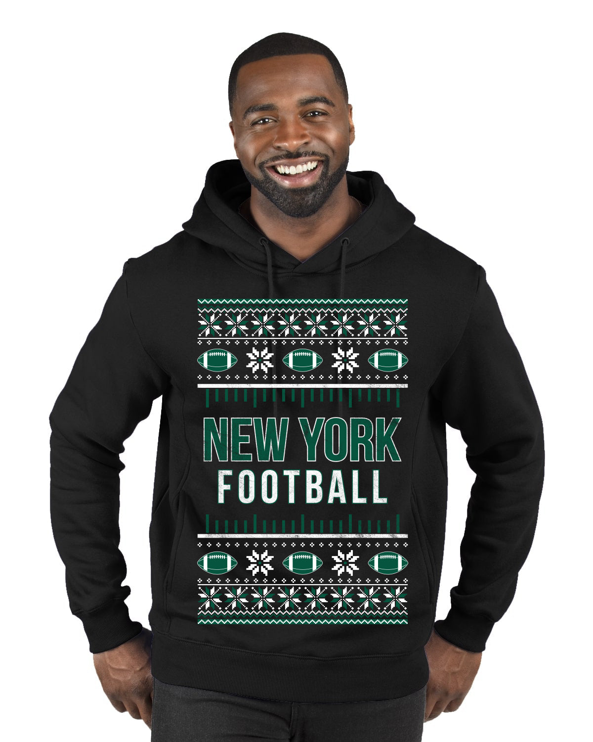 City of New York NY American Football Fantasy Fan Ugly Christmas Sweater Unisex Crewneck Sweatshirt