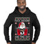 F Around And Find Out Santa Ugly Christmas Sweater Premium Graphic Hoodie Sweatshirt