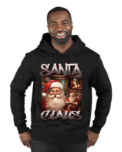 Santa Claus Bootleg Rap Music Style Ugly Christmas Sweater Premium Graphic Hoodie Sweatshirt