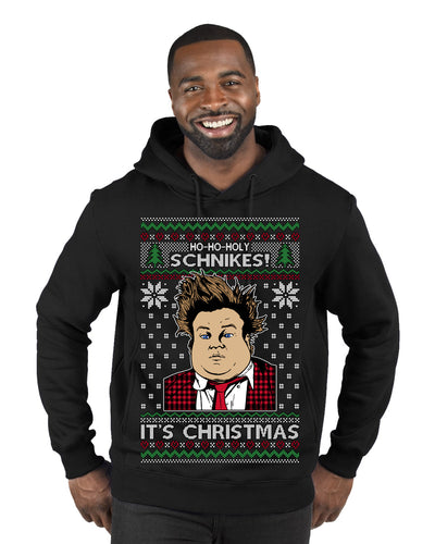 Ho Ho Holy Schnikes Funny 90s Classic Tommy Boy Movie Ugly Christmas Sweater Premium Graphic Hoodie Sweatshirt