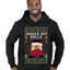 Jingle My Bells, Ugly Christmas Sweater Premium Graphic Hoodie Sweatshirt
