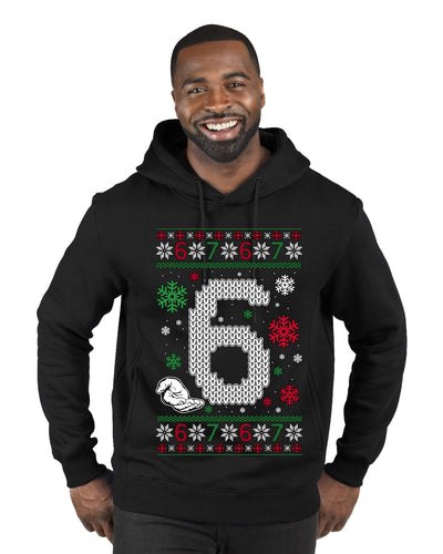 Christmas 6 Meme, Ugly Christmas Sweater Unisex Premium Graphic Hoodie Sweatshirt