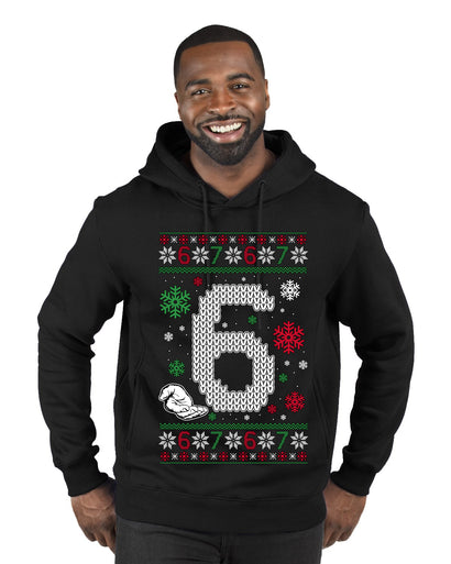 Christmas 6 Meme, Ugly Christmas Sweater Unisex Premium Graphic Hoodie Sweatshirt