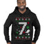 Christmas 7 Meme, Ugly Christmas Sweater Unisex Premium Graphic Hoodie Sweatshirt