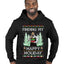 Finding My Happy Holiday, Ugly Christmas Sweater Premium Graphic Hoodie Sweatshirt