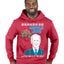 Mistle Joe Shut Up And Kiss Me Man Biden Ugly Christmas Sweater Premium Graphic Hoodie Sweatshirt