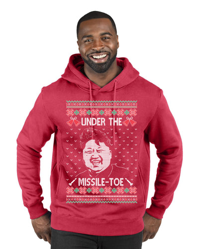 Under The Missle Toe Ugly Christmas Sweater Premium Graphic Hoodie Sweatshirt