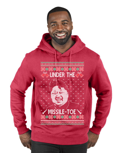 Under The Missle Toe Ugly Christmas Sweater Premium Graphic Hoodie Sweatshirt