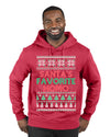 Santa's Favorite Homo Ugly Christmas Sweater Premium Graphic Hoodie Sweatshirt