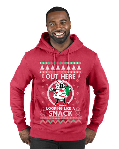 Out Here Looking Like A Snack Cookie Ugly Christmas Sweater Premium Graphic Hoodie Sweatshirt