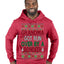 Grandma Got Ran Over by a Reindeer | Classic Xmas Song Holiday Movie Quote Ugly Christmas Sweater Premium Graphic Hoodie Sweatshirt