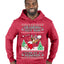 Grandma Got Run Over by a Reindeer, Funny Animated Design Rein Deer Kids TV Song Movie Ugly Christmas Sweater Premium Graphic Hoodie Sweatshirt