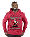 What Happens on Santa's Lap Stays on Santa's Lap, Funny Dirty X Rated Naughty Ugly Christmas Sweater Premium Graphic Hoodie Sweatshirt
