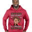 Shut Up Hippy It's Christmas Ugly Christmas Sweater Premium Graphic Hoodie Sweatshirt