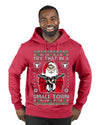 Try That In A Small Town Christmas Ugly Christmas Sweater Premium Graphic Hoodie Sweatshirt