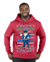 Santa Backs The Blue Pro Police Santa Claus Ugly Christmas Sweater Premium Graphic Hoodie Sweatshirt