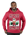 No Lift No Gift Fitness Workout Santa Ugly Christmas Sweater Premium Graphic Hoodie Sweatshirt