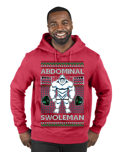 Abdominal Swoleman Fitness Yeti Ugly Christmas Sweater Premium Graphic Hoodie Sweatshirt