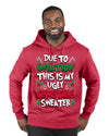 Due To Inflation This Is My Ugly Christmas Sweater Ugly Christmas Sweater Premium Graphic Hoodie Sweatshirt