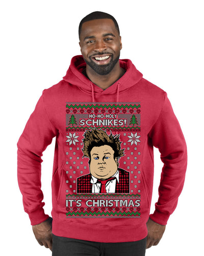 Ho Ho Holy Schnikes Funny 90s Classic Tommy Boy Movie Ugly Christmas Sweater Premium Graphic Hoodie Sweatshirt