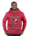 When I Think About You I Touch My Elf, Ugly Christmas Sweater Premium Graphic Hoodie Sweatshirt