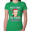 Biden Is Coming To Town Ugly Christmas Sweater Womens Slim Fit Junior Tee