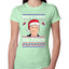 Biden Is Coming To Town Ugly Christmas Sweater Womens Slim Fit Junior Tee