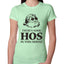 Theres some Hos in this House Ugly Christmas Sweater Womens Slim Fit Junior Tee