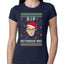 RIP Notorious RBG Ruth Bader Ginsburg Ugly Christmas Sweater Womens Slim Fit Junior Tee