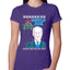 Mistle Joe Shut Up And Kiss Me Man Biden Ugly Christmas Sweater Womens Slim Fit Junior Tee