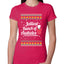 Jolliest Bunch of Assholes Xmas Movie Ugly Christmas Sweater Womens Slim Fit Junior Tee