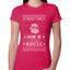 Theres Some Hos in the House Santa Ugly Christmas Sweater Womens Slim Fit Junior Tee