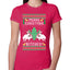 Merry Christmas Bitches Ugly Christmas Sweater Womens Slim Fit Junior Tee