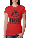 Theres some Hos in this House Ugly Christmas Sweater Womens Slim Fit Junior Tee