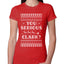 You Serious Clark Christmas Vacation Movie Ugly Christmas Sweater Womens Slim Fit Junior Tee