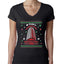 Nakatomi Plaza Christmas Party 1988 Ugly Christmas Sweater Womens Junior Fit V-Neck Tee