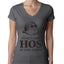 Theres some Hos in this House Ugly Christmas Sweater Womens Junior Fit V-Neck Tee