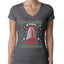 Nakatomi Plaza Christmas Party 1988 Ugly Christmas Sweater Womens Junior Fit V-Neck Tee