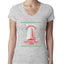 Nakatomi Plaza Christmas Party 1988 Ugly Christmas Sweater Womens Junior Fit V-Neck Tee