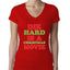 Die Hard is a Christmas Movie Christmas Womens Junior Fit V-Neck Tee