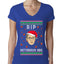 RIP Notorious RBG Ruth Bader Ginsburg Ugly Christmas Sweater Womens Junior Fit V-Neck Tee