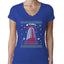 Nakatomi Plaza Christmas Party 1988 Ugly Christmas Sweater Womens Junior Fit V-Neck Tee