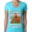 I have a Big package Meme Barry Wood  Ugly Christmas Sweater Womens Junior Fit V-Neck Tee