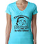 Theres some Ho Ho Ho in this House Ugly Christmas Sweater Womens Junior Fit V-Neck Tee