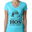 Theres some Hos in this House Ugly Christmas Sweater Womens Junior Fit V-Neck Tee